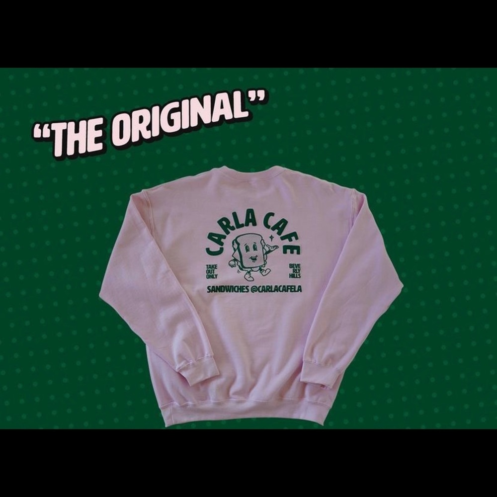 Cafe Carla Cafe pink medium sweater sweater shirt